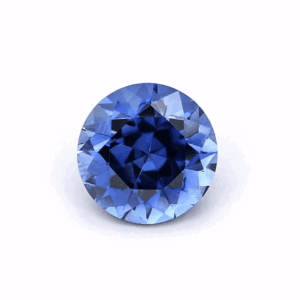 Celestial Beauty: 10 x 10mm Light Blue Round Lab Created Sapphire (Stone 1)